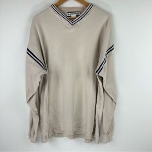 Vtg 90s Grunge Streetwear Ringo Sport V-neck Tight Knit Sweater Size Men’s 2X